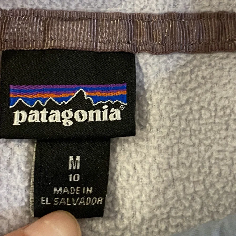 Patagonia‎ Youth 1/4 Snap Fleece Unisex 10/M Gray Long Sleeve